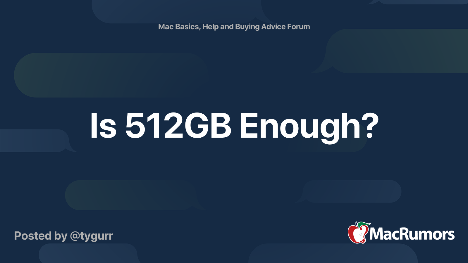 Is 512 GB enough on a Mac?