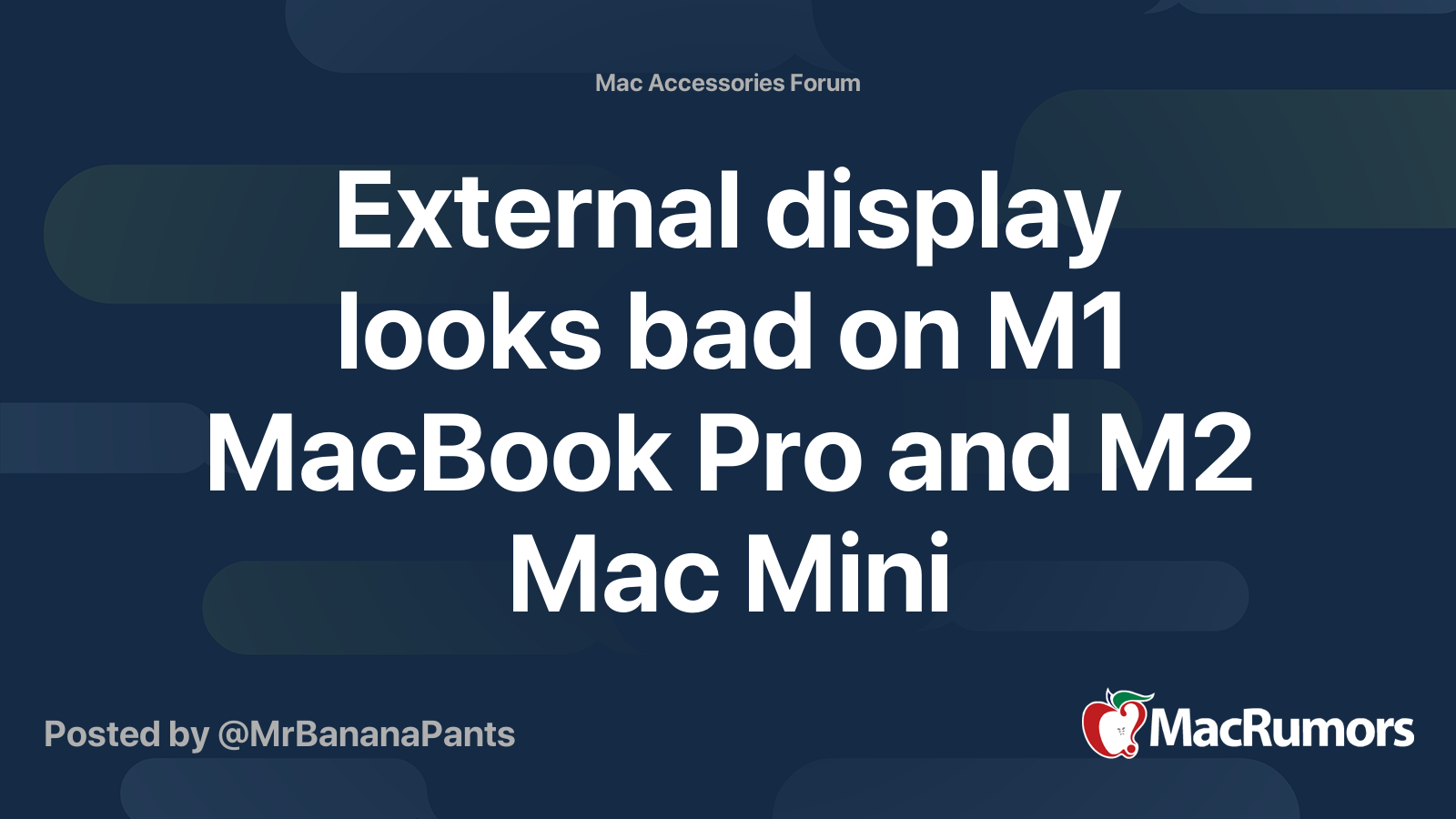 External display looks bad on M1 MacBook Pro and M2 Mac Mini ...