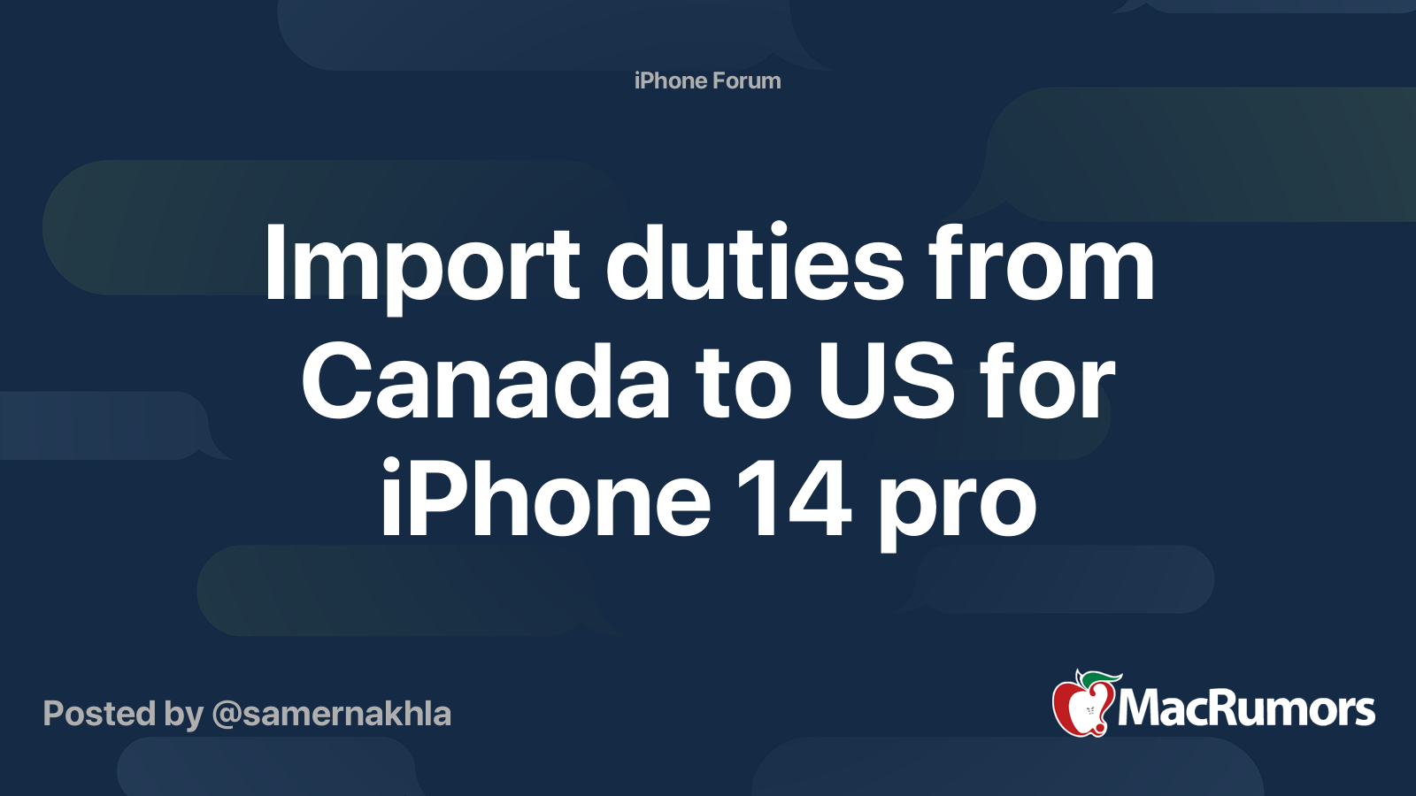 import-duties-from-canada-to-us-for-iphone-14-pro-macrumors-forums