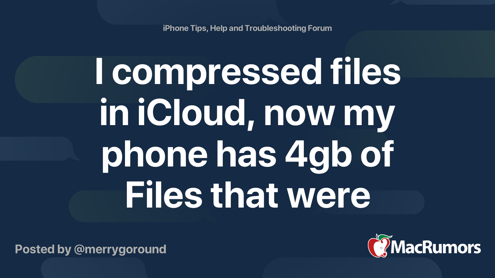 J’ai compressé des fichiers dans iCloud, maintenant mon téléphone a 4 Go de fichiers qui n’ont jamais été sur mon appareil