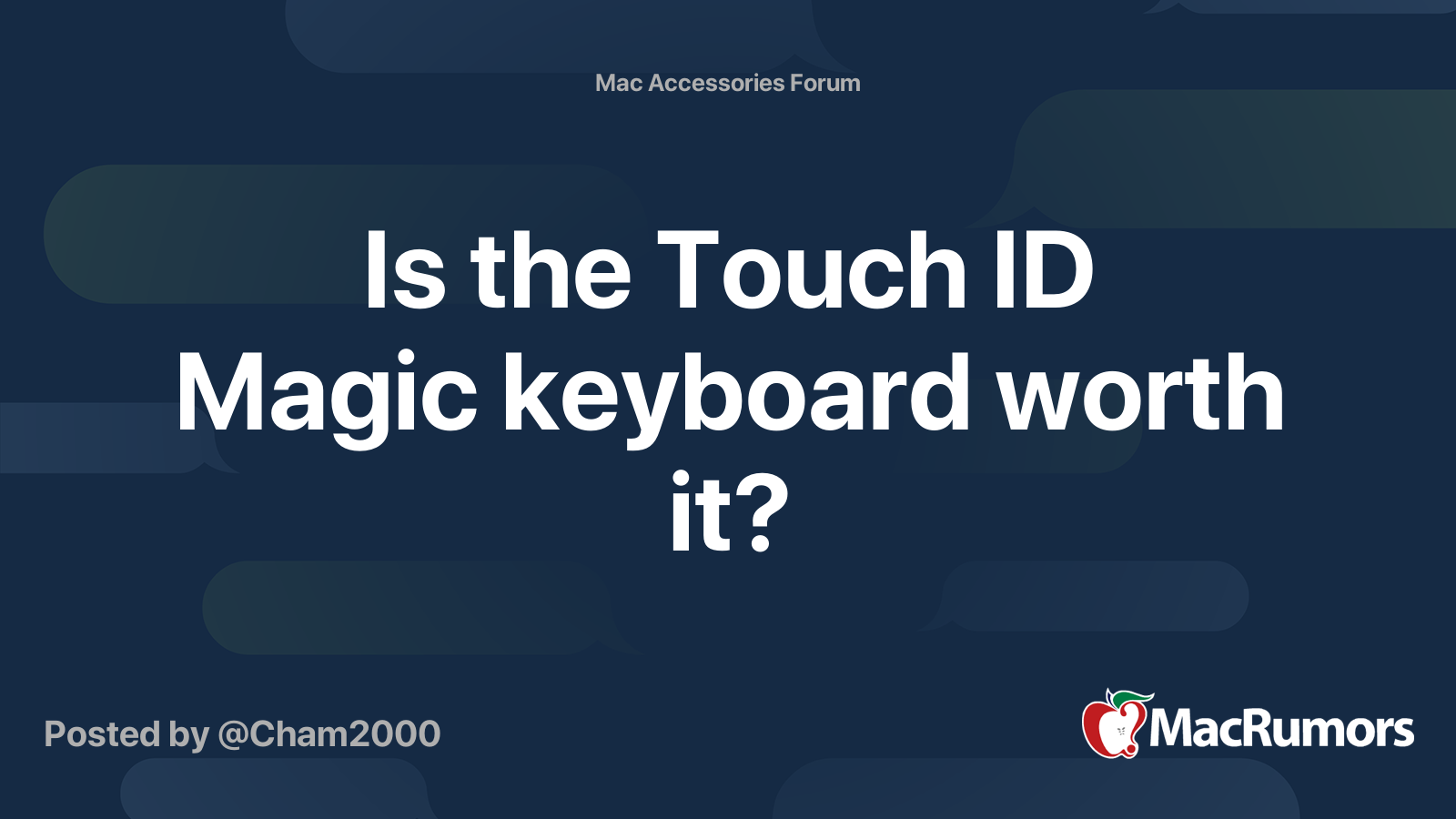 Is the Touch ID Magic keyboard worth it? MacRumors Forums