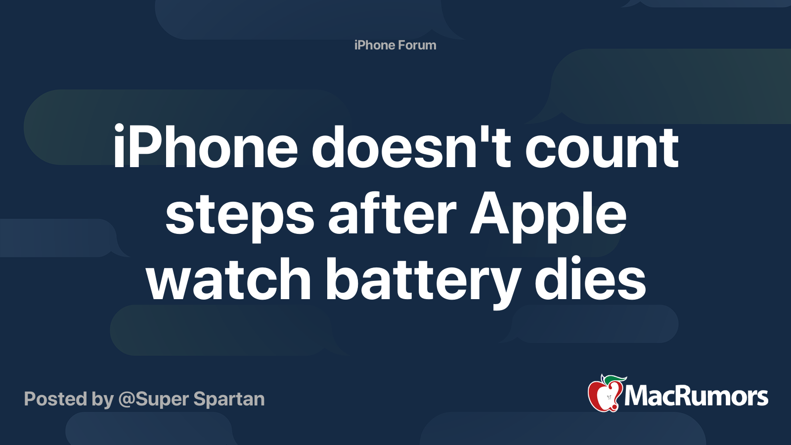 iPhone doesn t count steps after Apple watch battery dies