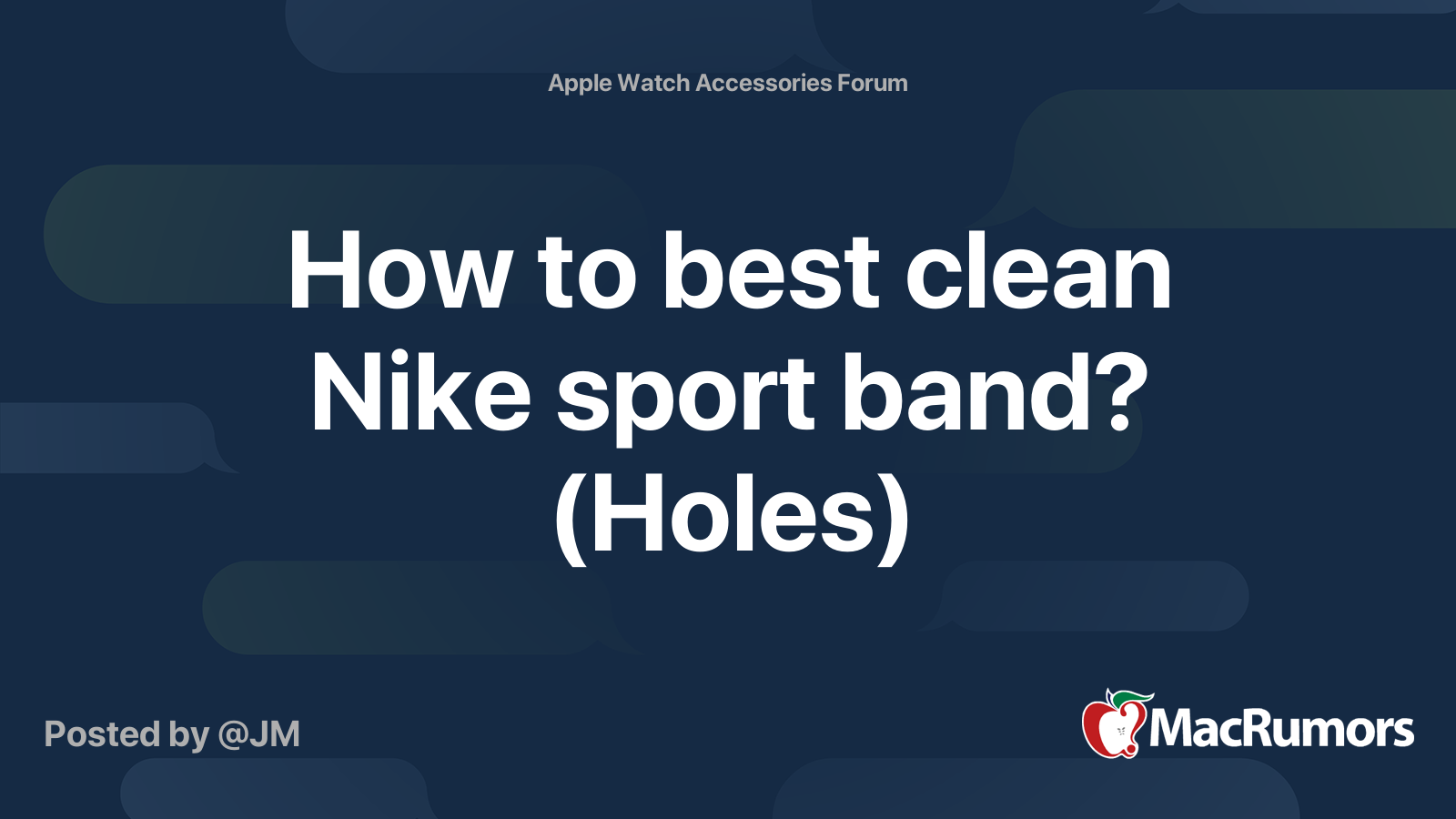 How to clean apple deals watch nike sport band