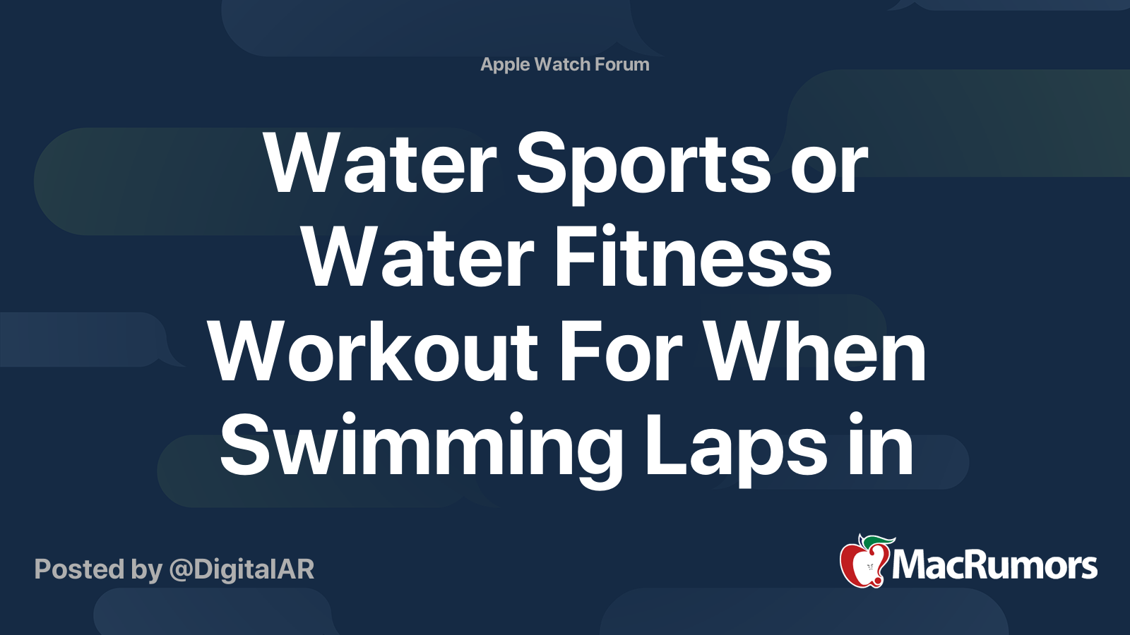 Apple watch 2024 swimming laps