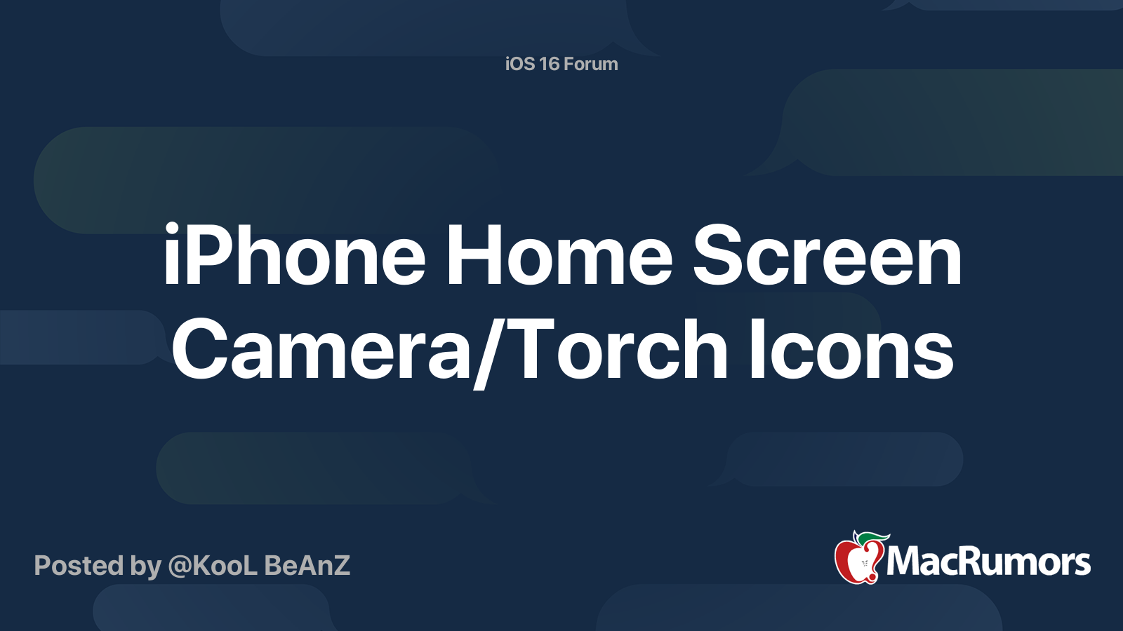 how to remove torch icon from iphone home screen