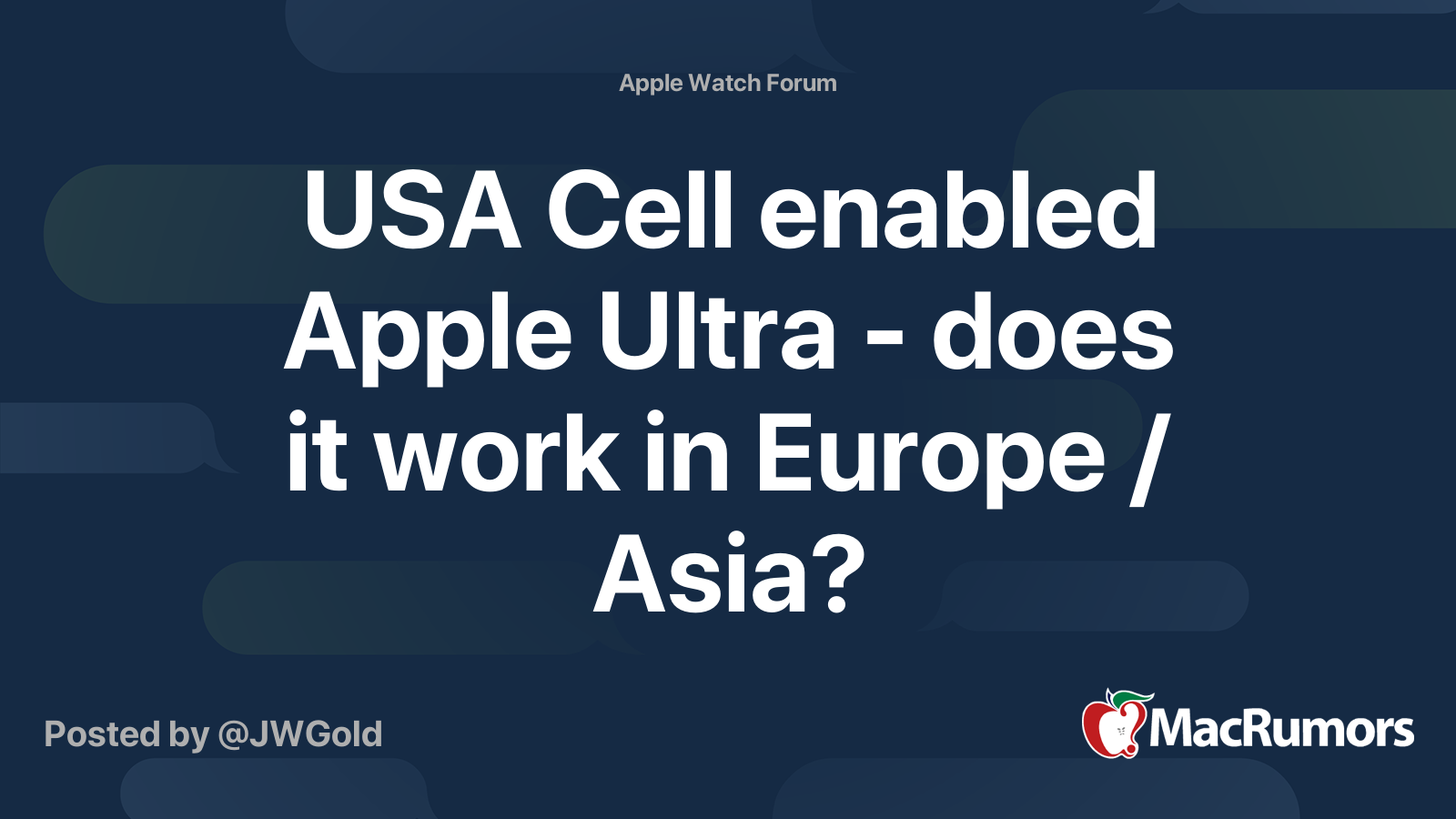 Will my Apple Watch work in Asia?