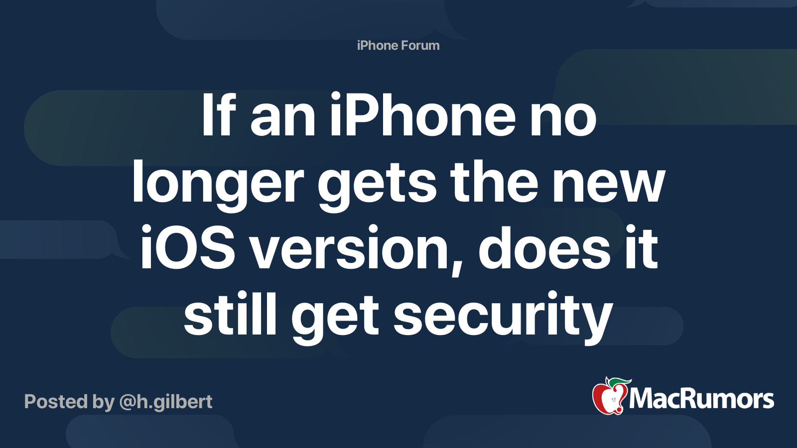 古い iPhone にもまだセキュリティ アップデートが適用される可能性があります