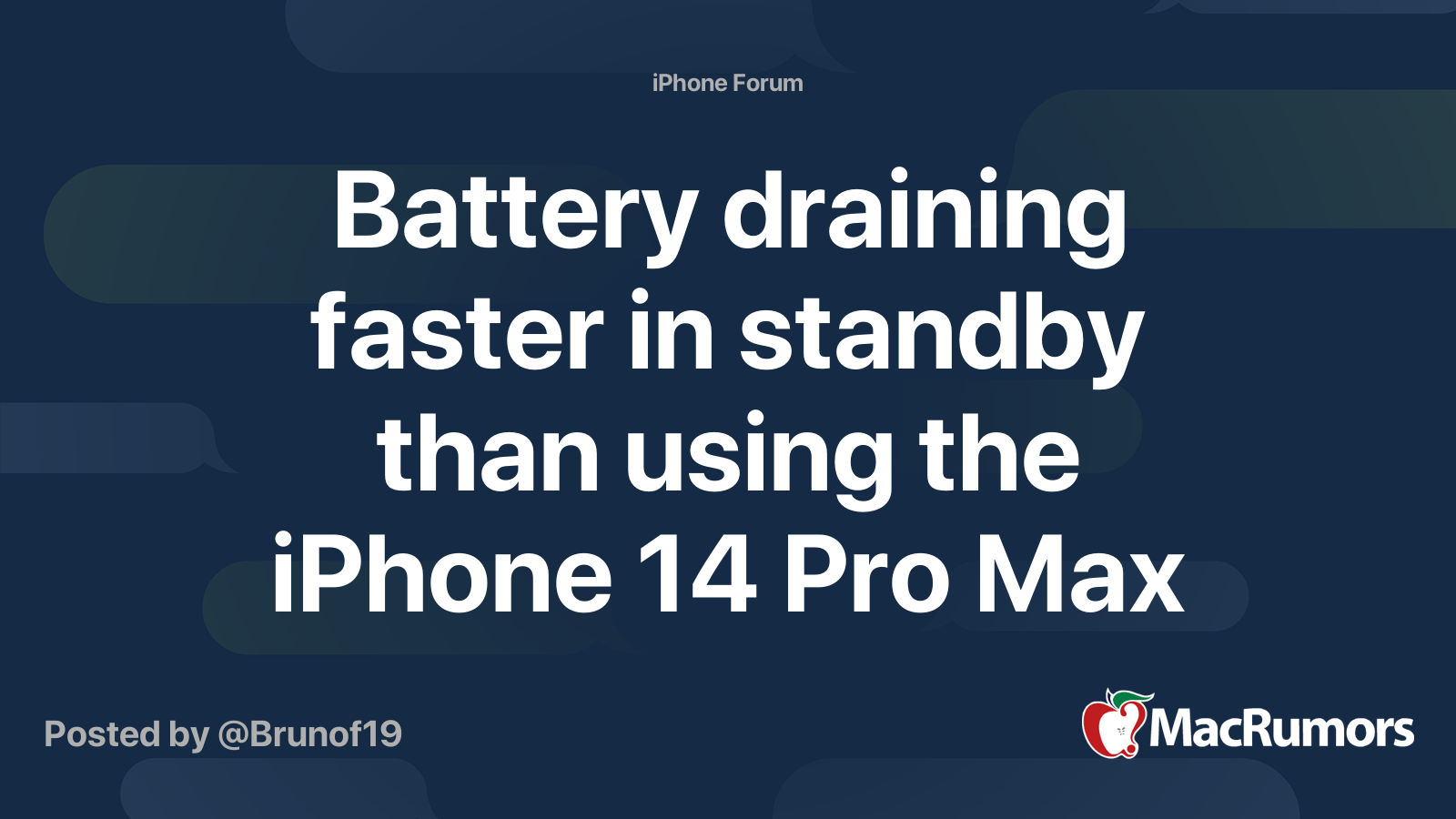 iphone 14 pro battery draining faster