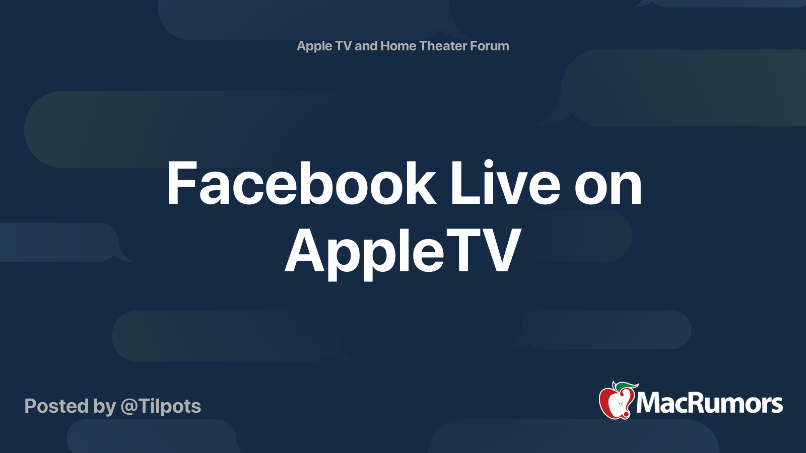 Facebook on 2024 apple tv