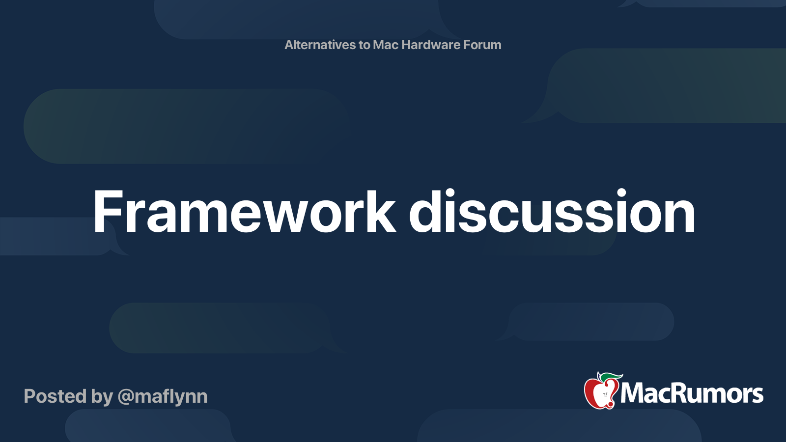 Framework discussion | MacRumors Forums