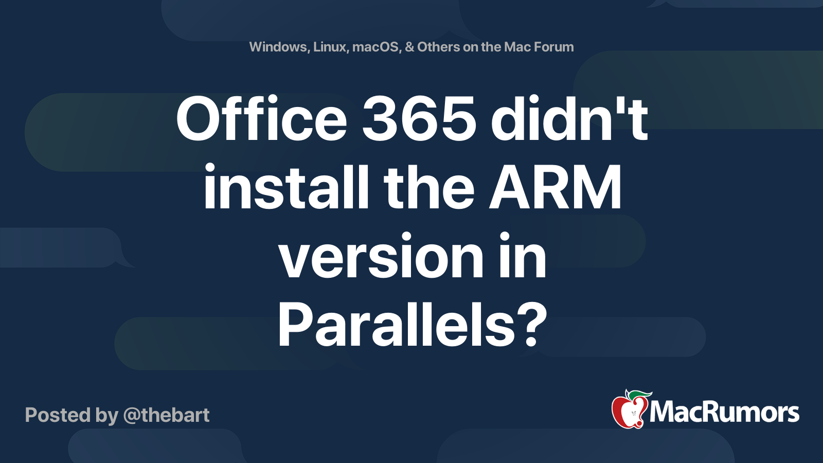 Office 365 didn't install the ARM version in Parallels? MacRumors Forums