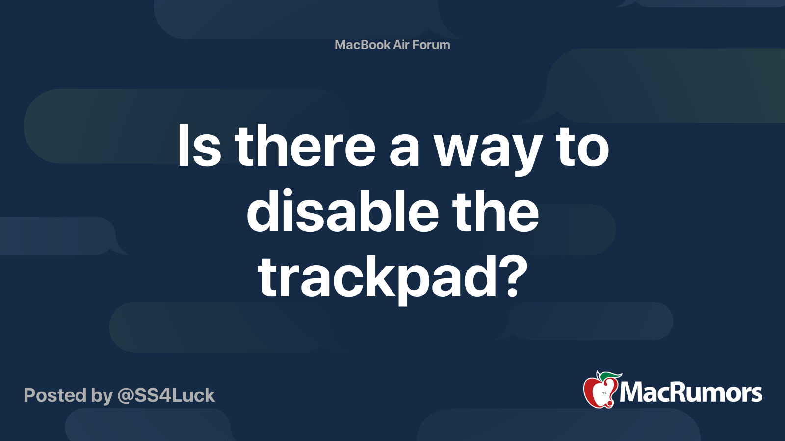 is-there-a-way-to-disable-the-trackpad-macrumors-forums