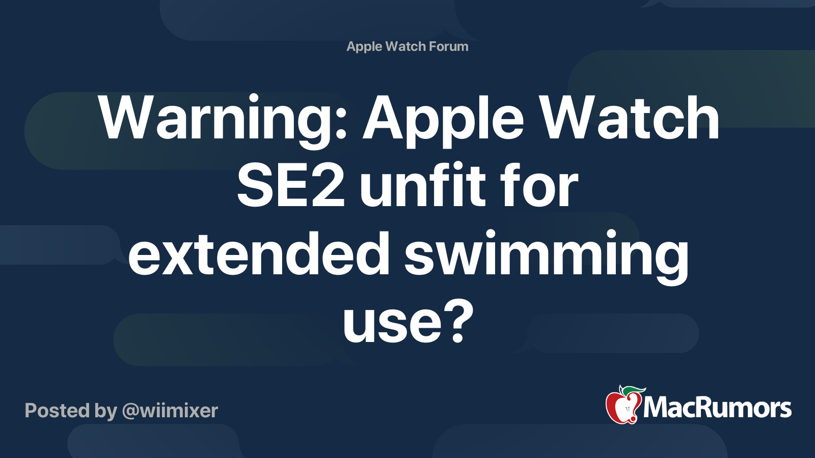 Apple watch discount series 6 swimming