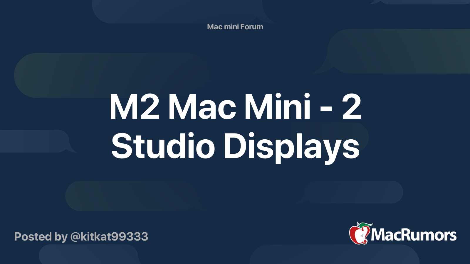 mac mini m2 with 2 studio displays