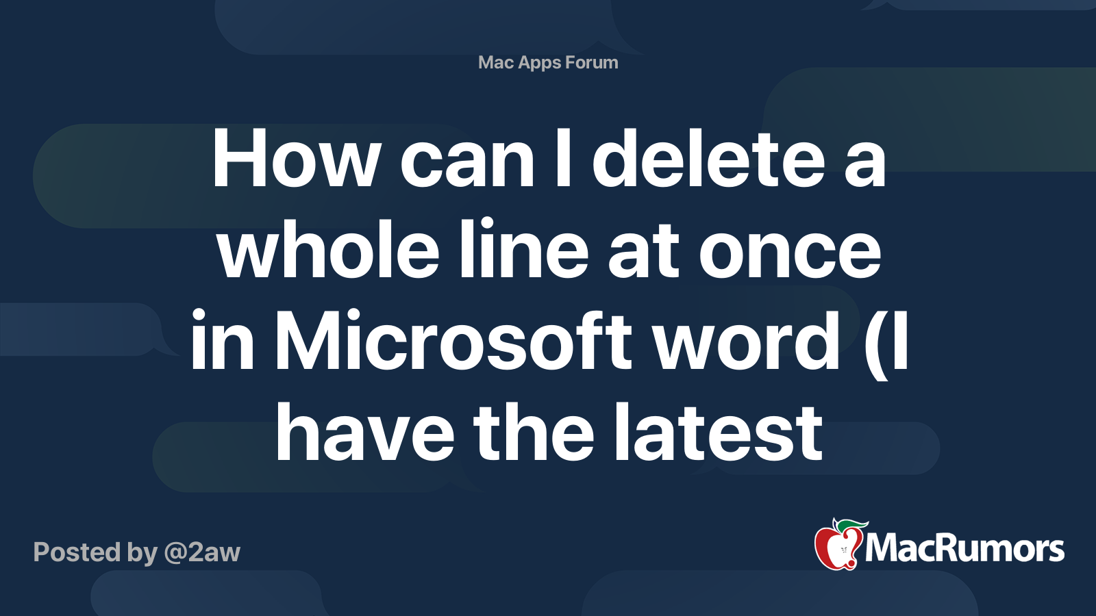 how-can-i-delete-a-whole-line-at-once-in-microsoft-word-i-have-the