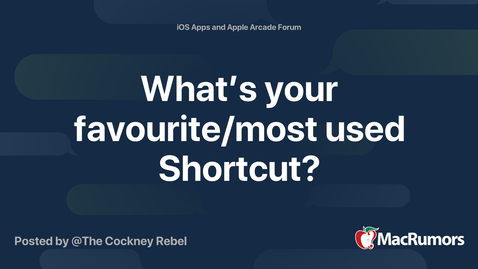 What’s your favourite/most used Shortcut? MacRumors Forums