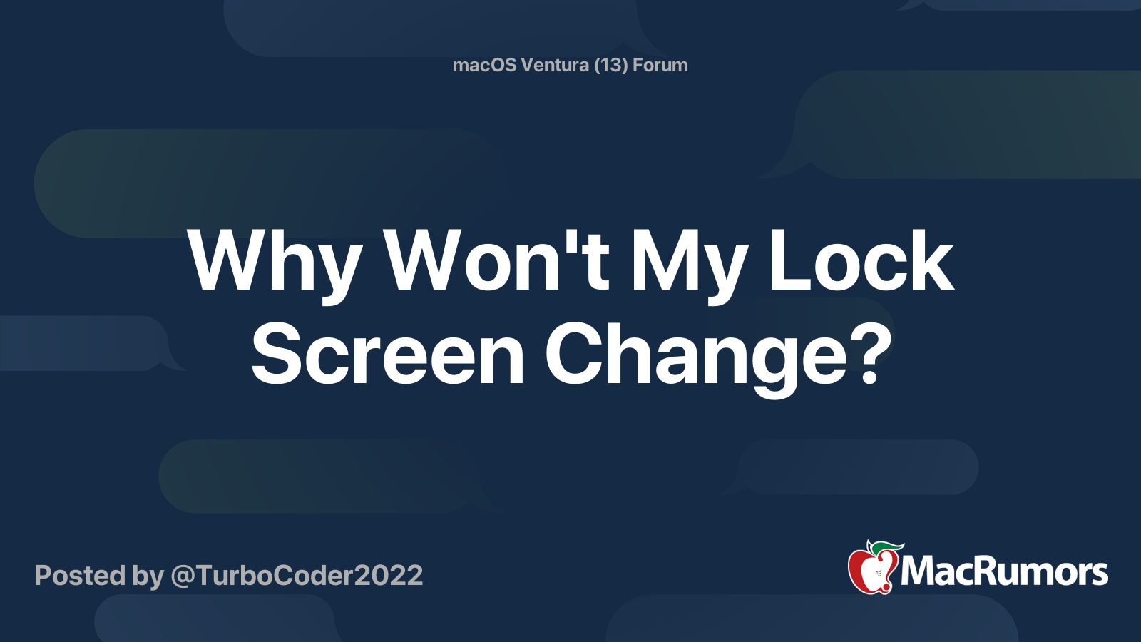 why-won-t-my-lock-screen-change-macrumors-forums