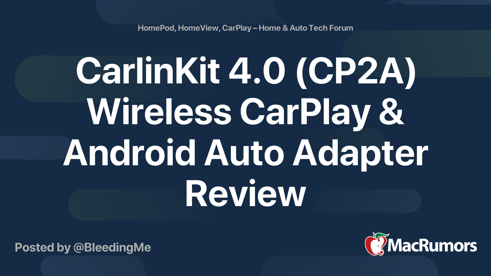 CarlinKit 4.0 (CP2A) Wireless CarPlay & Android Auto Adapter Review ...