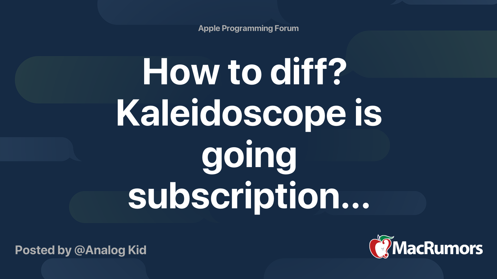 Better File Comparison with Kaleidoscope