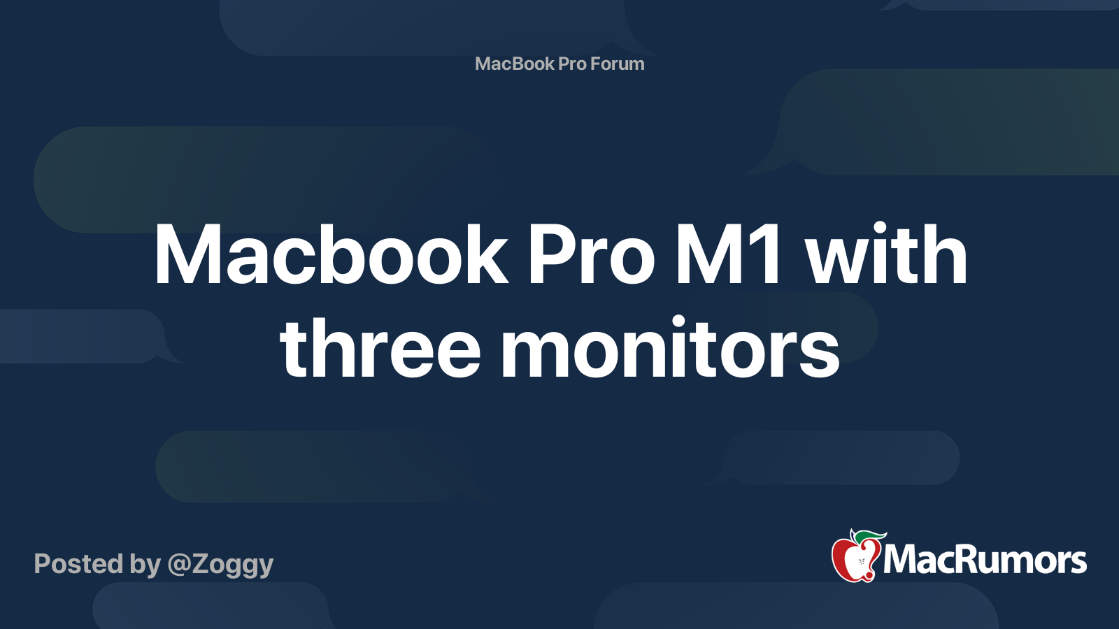 Macbook Pro M1 with three monitors | MacRumors Forums
