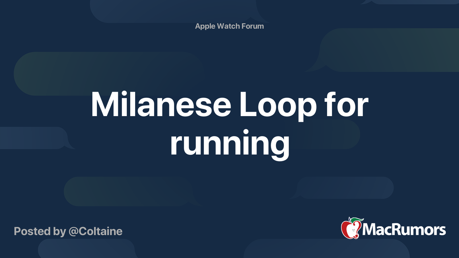 Working out best sale with milanese loop