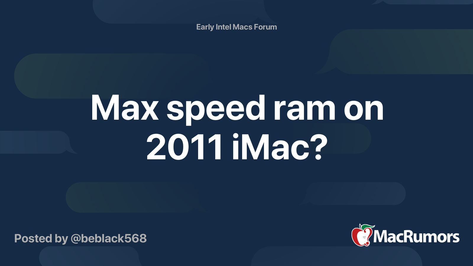 Imac 2011 best sale max ram