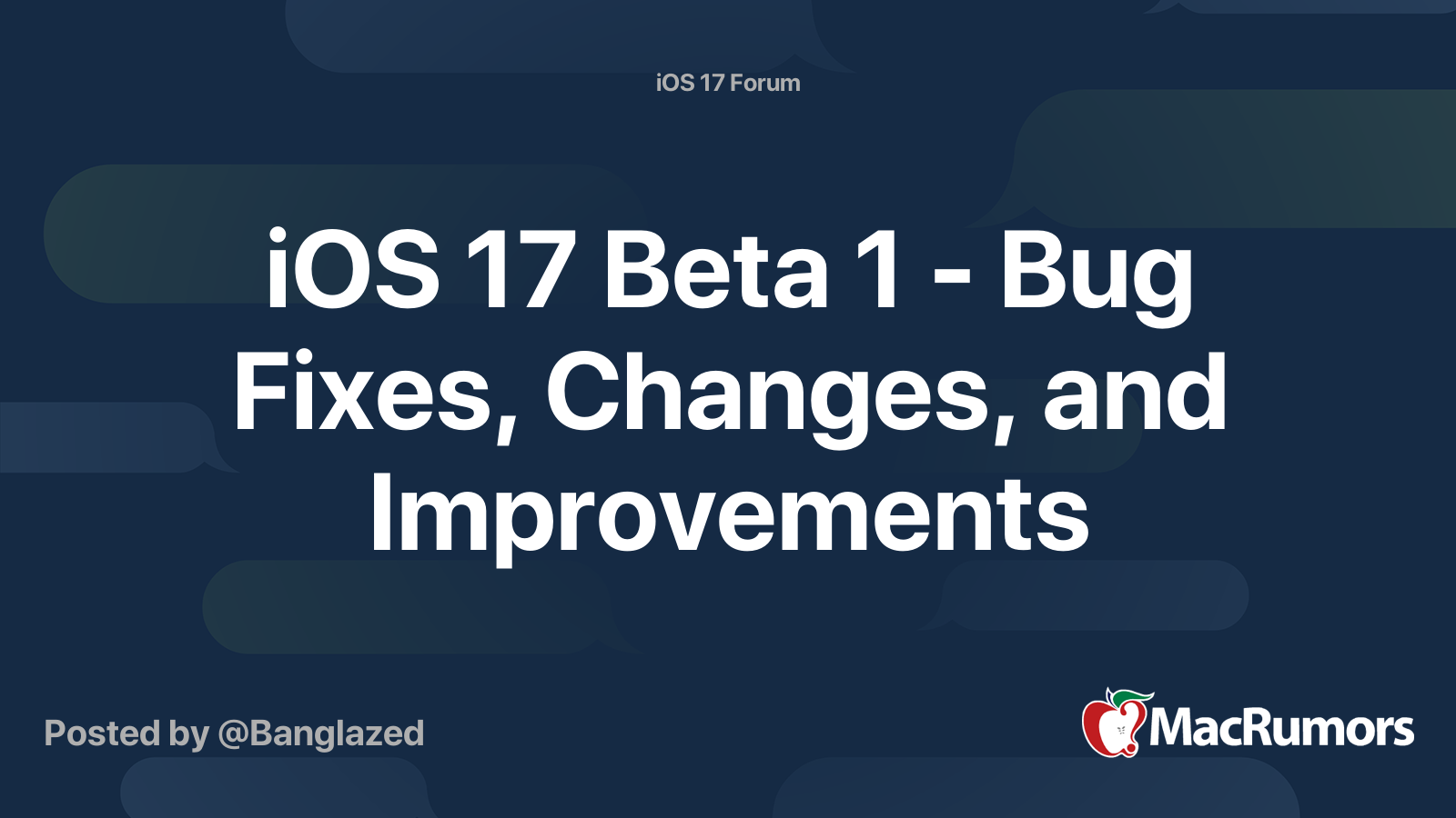iOS 17 Beta 1 ― Bug Fixes, Changes, and Improvements | Page 42 ...