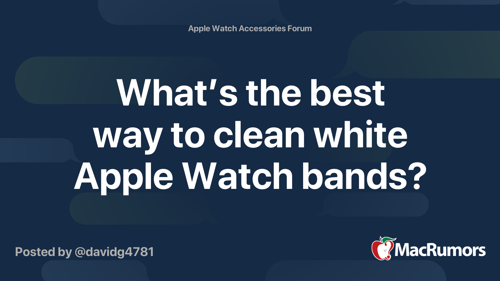 Clean white apple online watch band