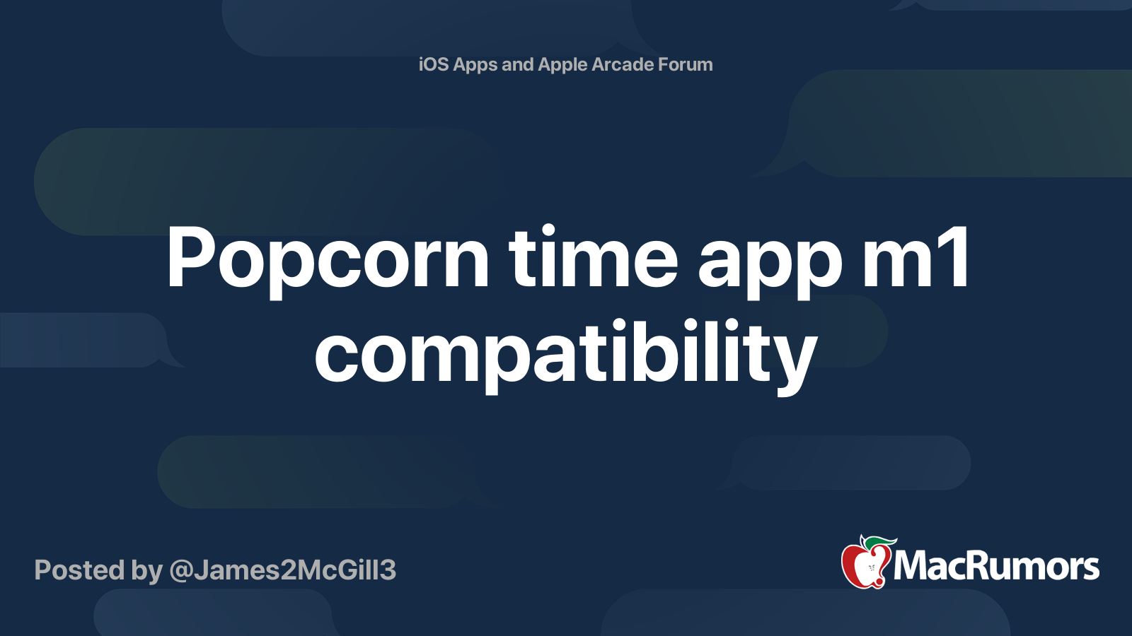 Popcorn time app m1 compatibility MacRumors Forums