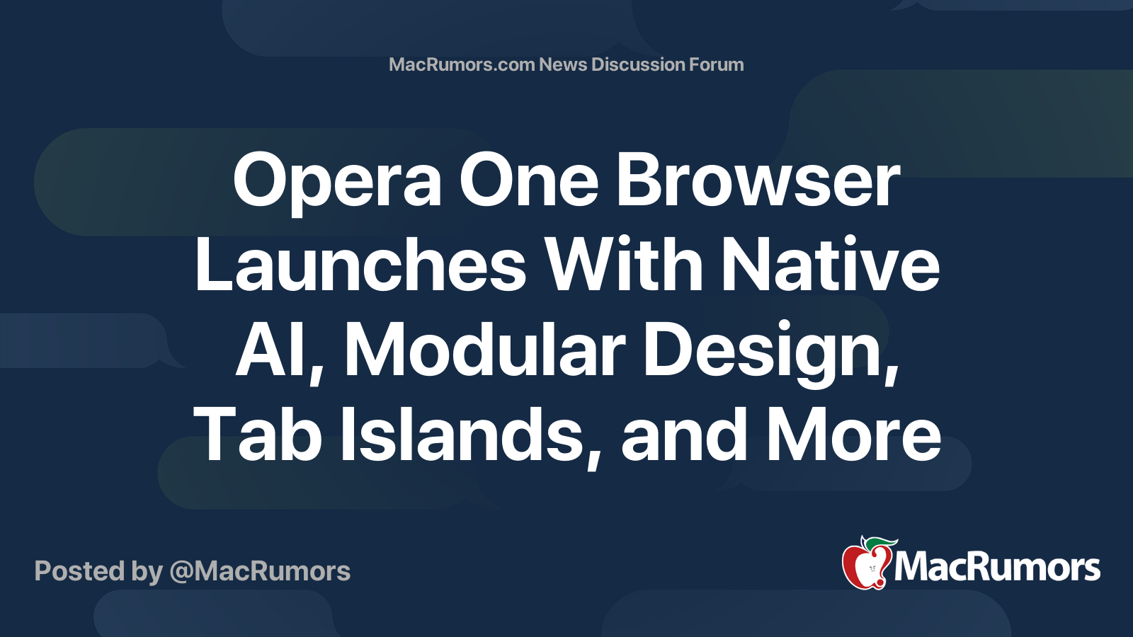 Opera One Browser Launches With Native AI, Modular Design, Tab Islands ...