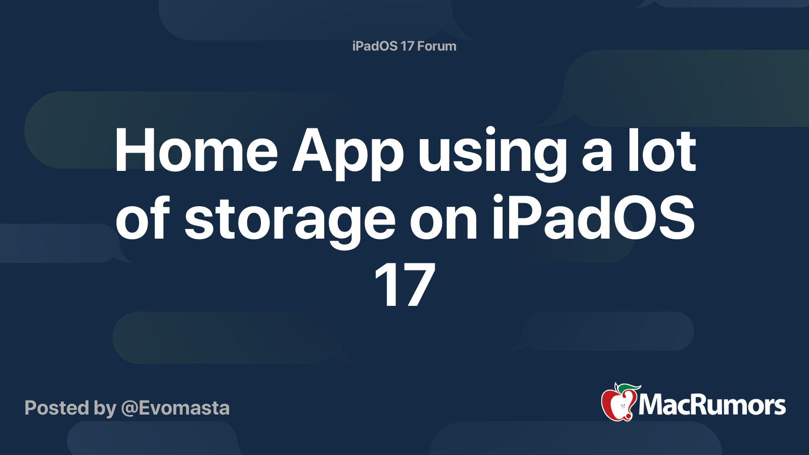 home-app-using-a-lot-of-storage-on-ipados-17-macrumors-forums