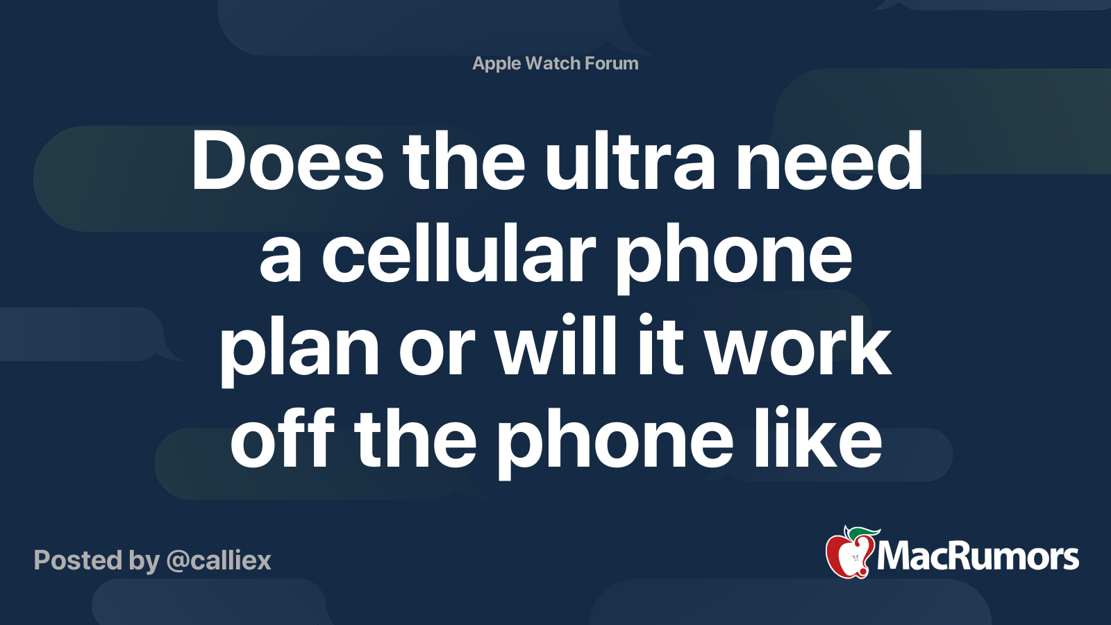 Does apple watch discount require cellular plan