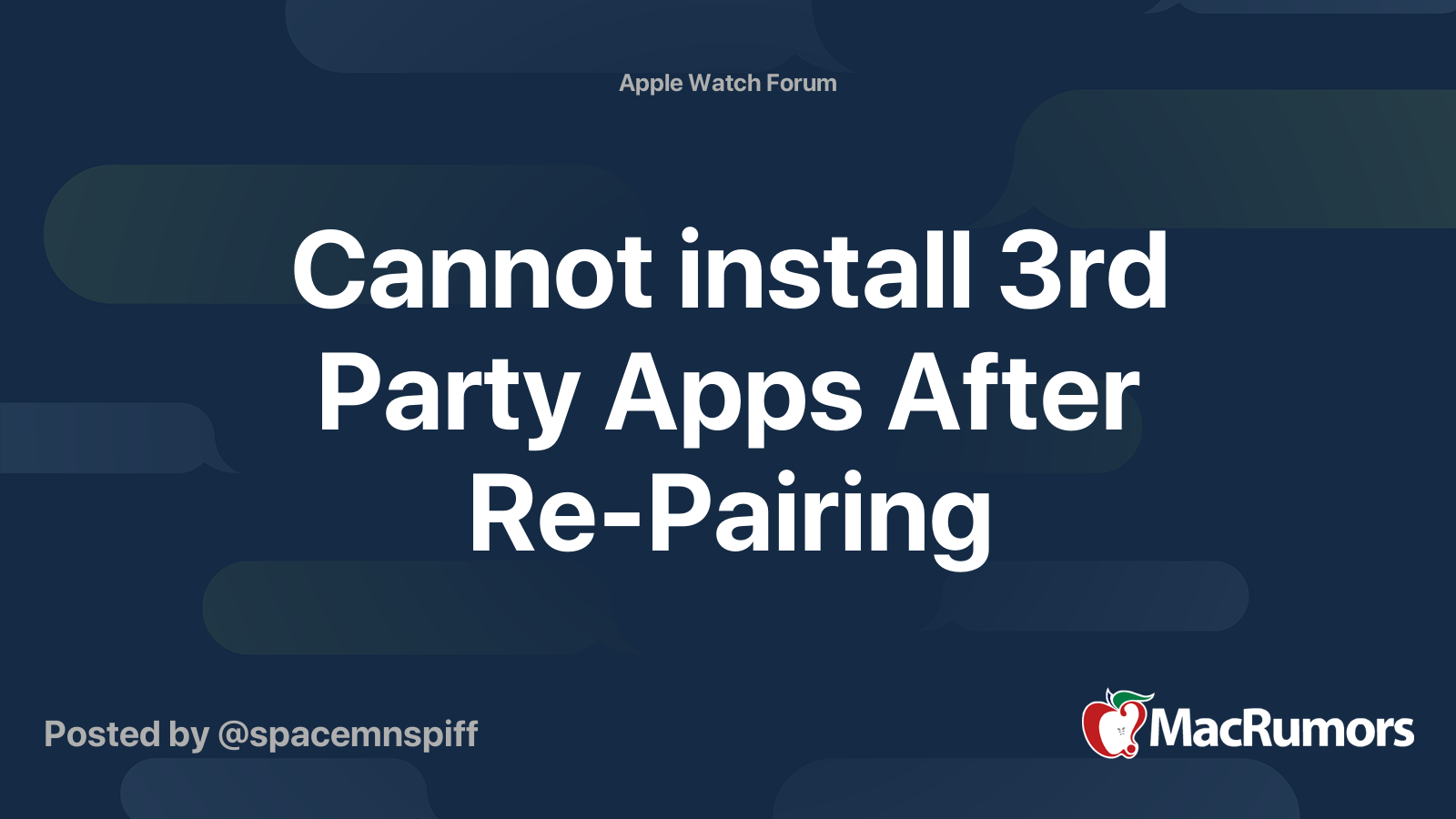 Re pairing apple discount watch