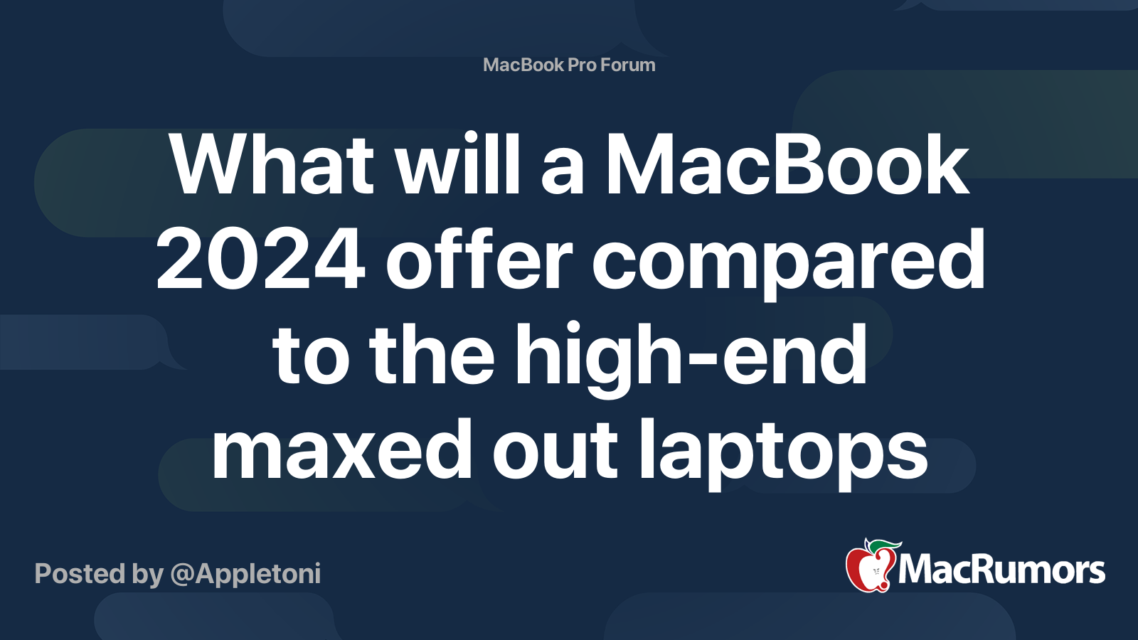 What will a MacBook 2024 offer compared to the highend maxed out