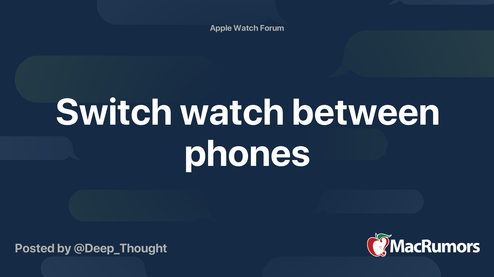 Apple watch hot sale switch phones