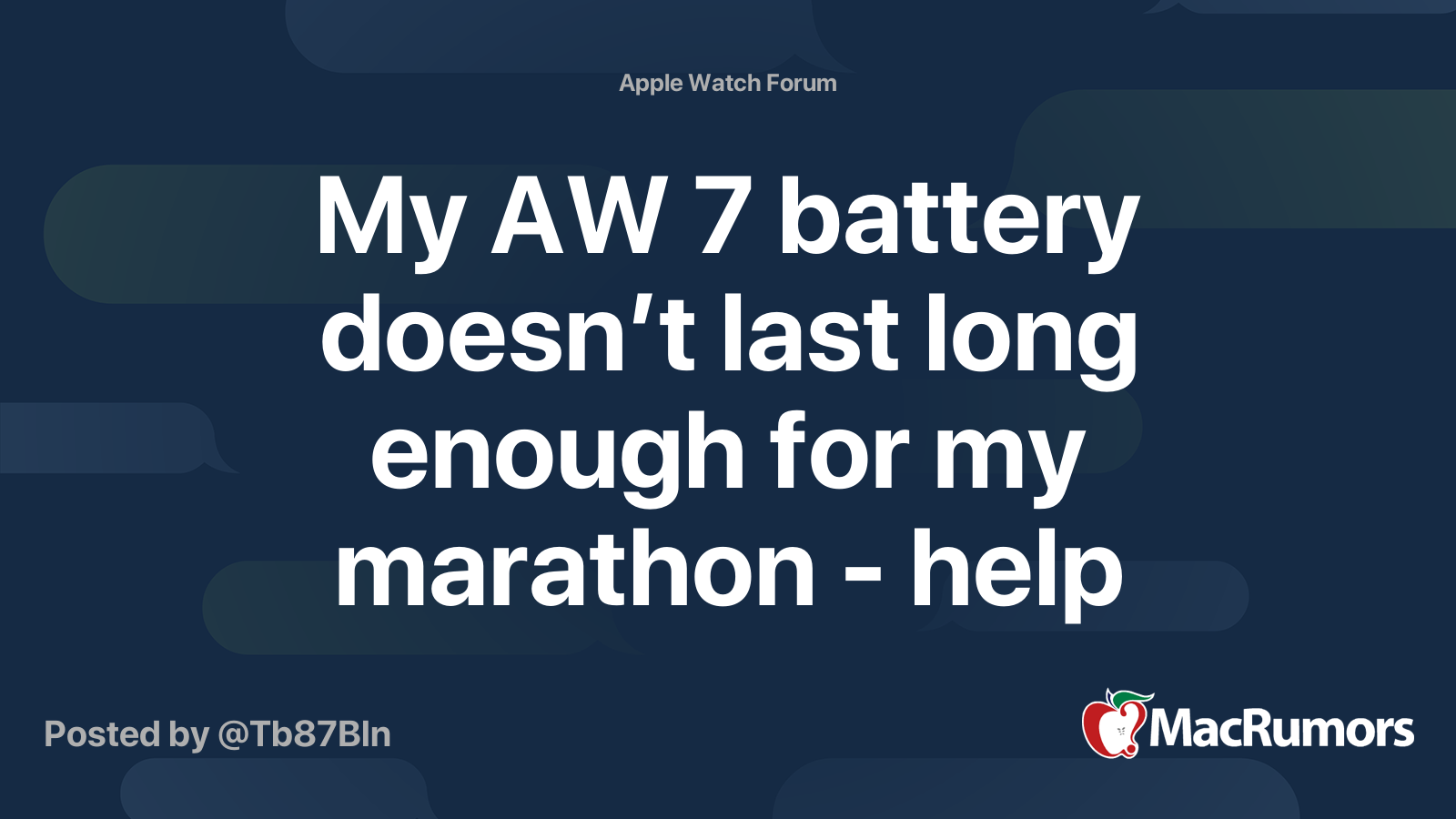 Apple watch best sale marathon battery