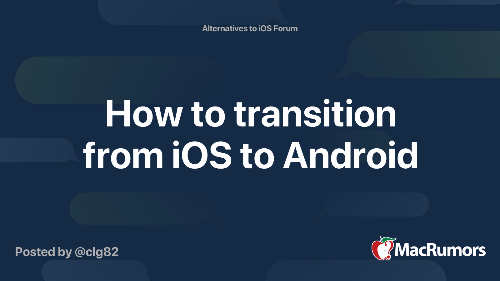 How to transition from iOS to Android | Page 2 | MacRumors Forums