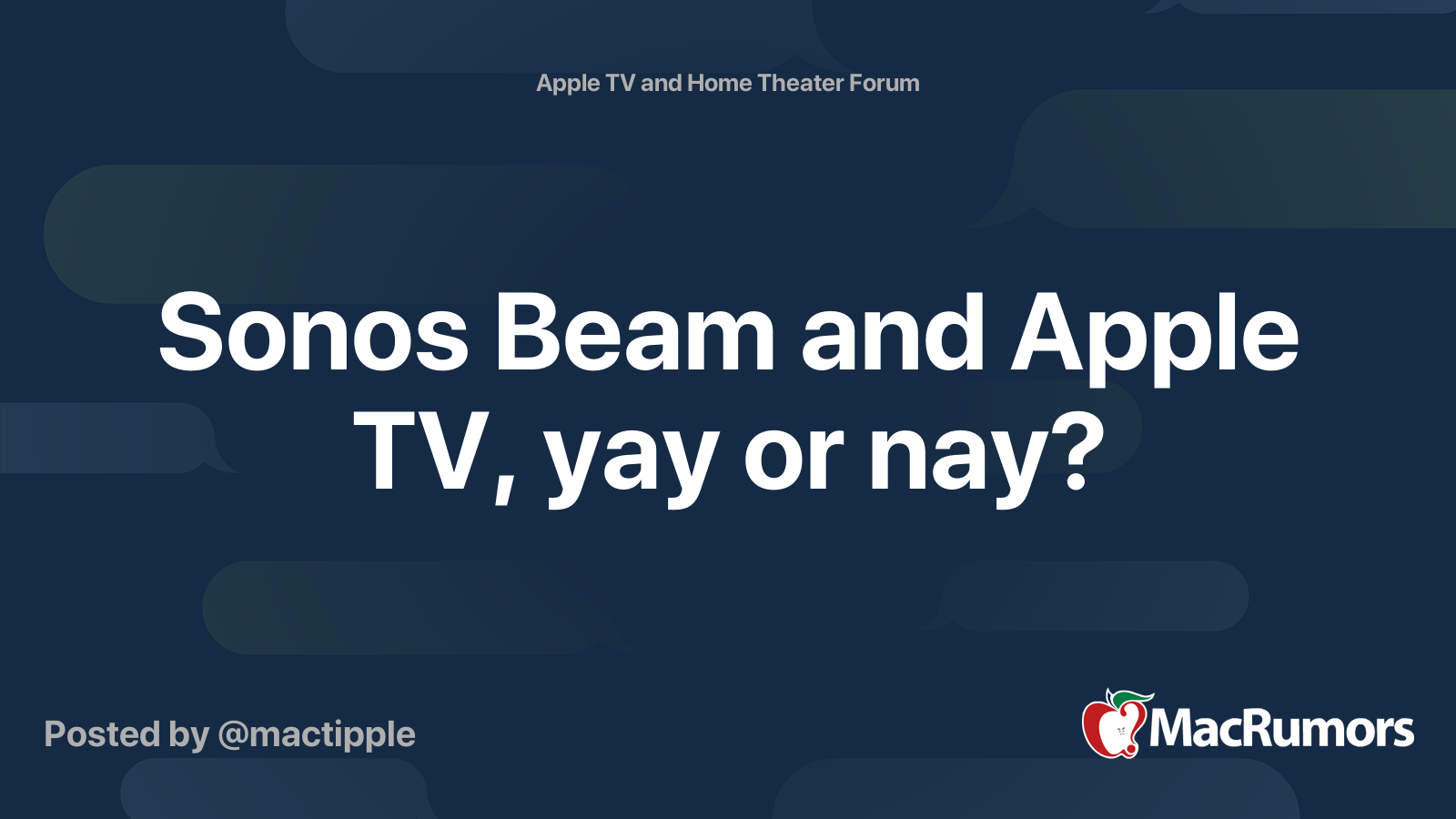 Sonos 2024 beam forum