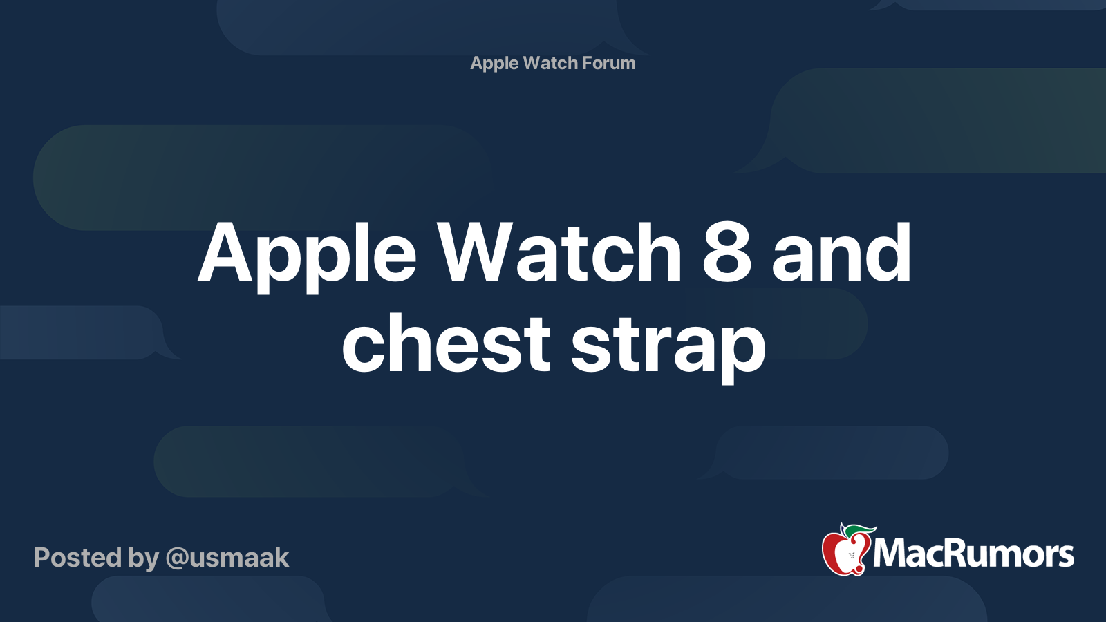 Apple best sale chest strap