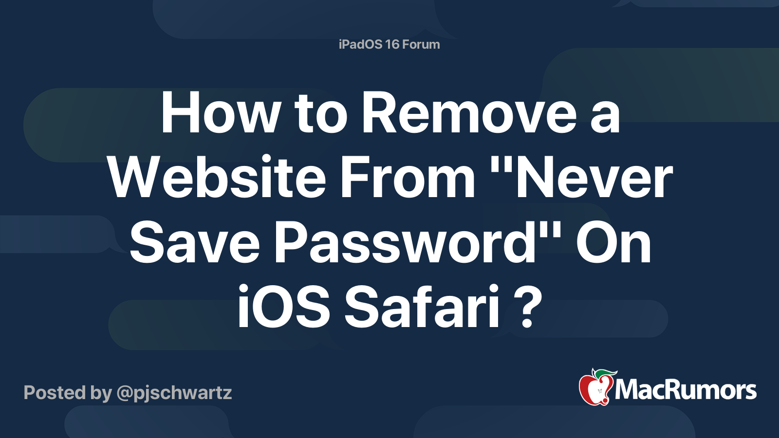 how-to-remove-a-website-from-never-save-password-on-ios-safari