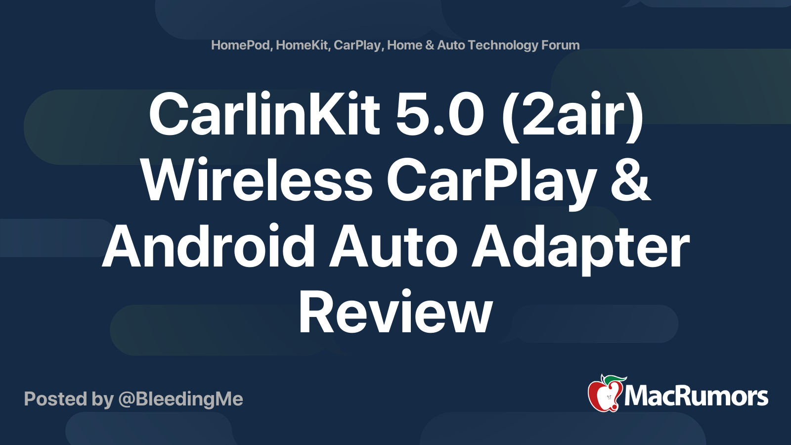 CarlinKit 5.0 (2air) Wireless CarPlay & Android Auto Adapter