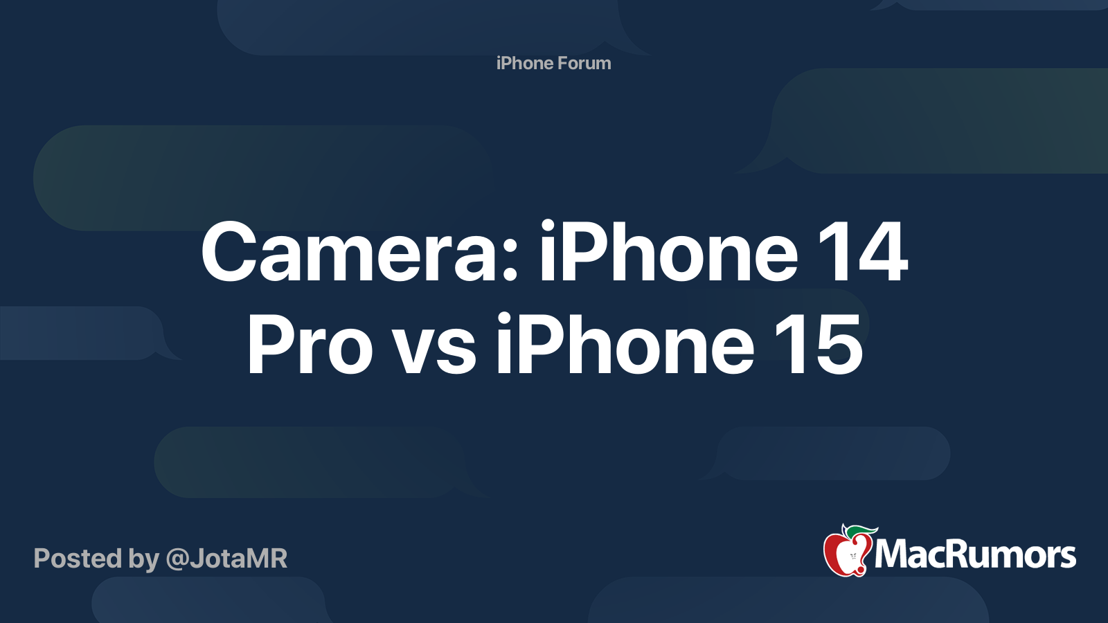 14 pro vs 15 iphone camera