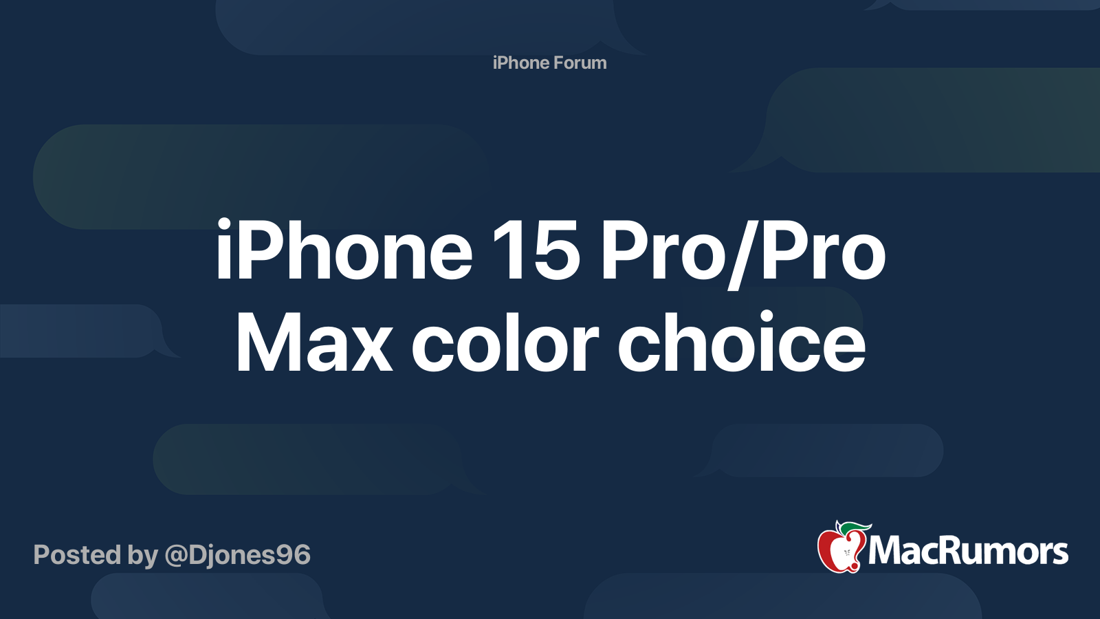 iPhone 15 Colors: What to Know - MacRumors