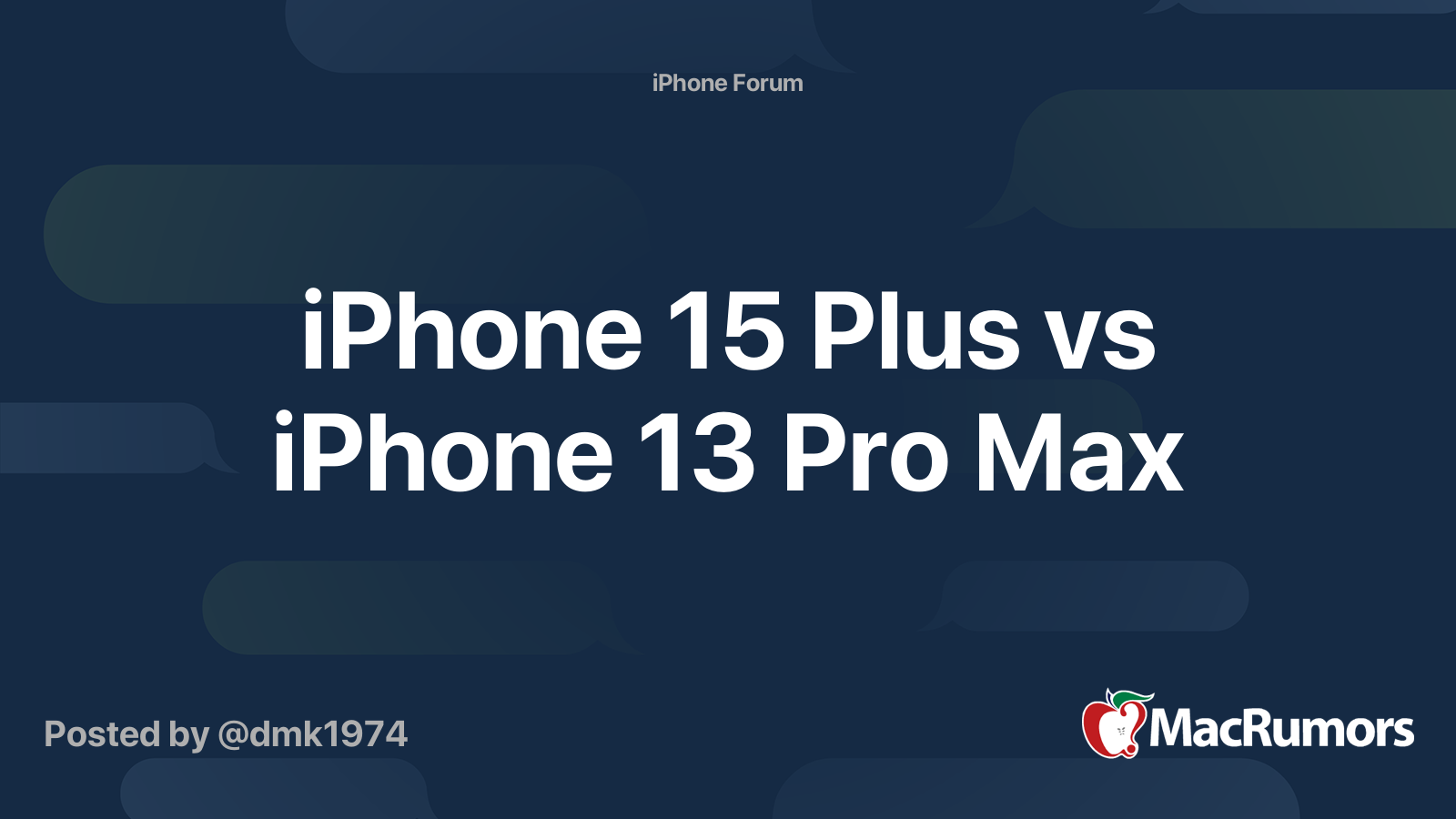 13 pro max vs 15 plus specs