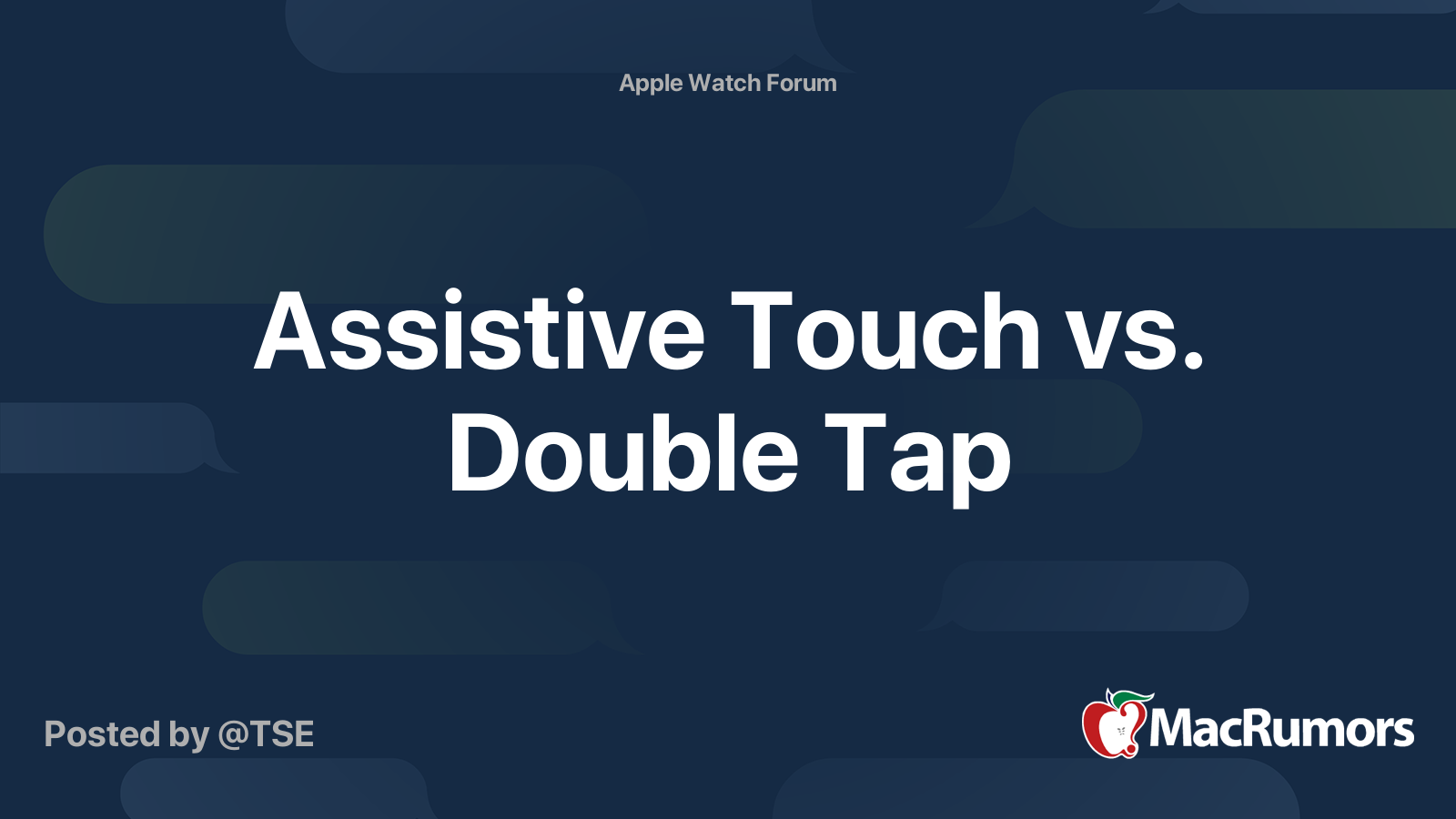 Assistive Touch vs. Double Tap MacRumors Forums