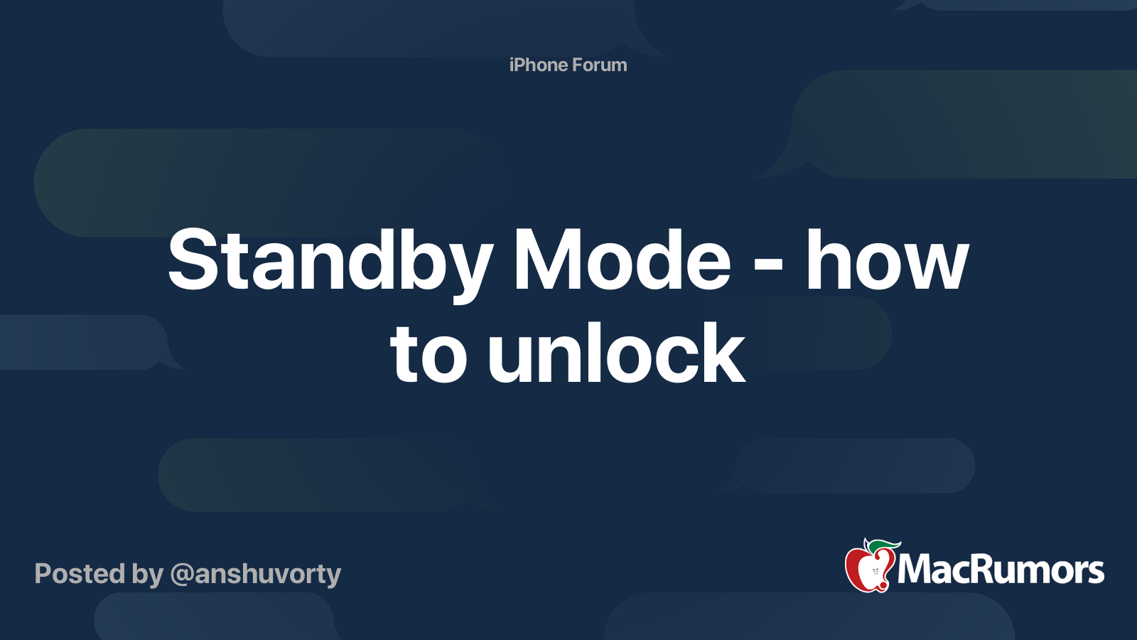 standby-mode-how-to-unlock-macrumors-forums