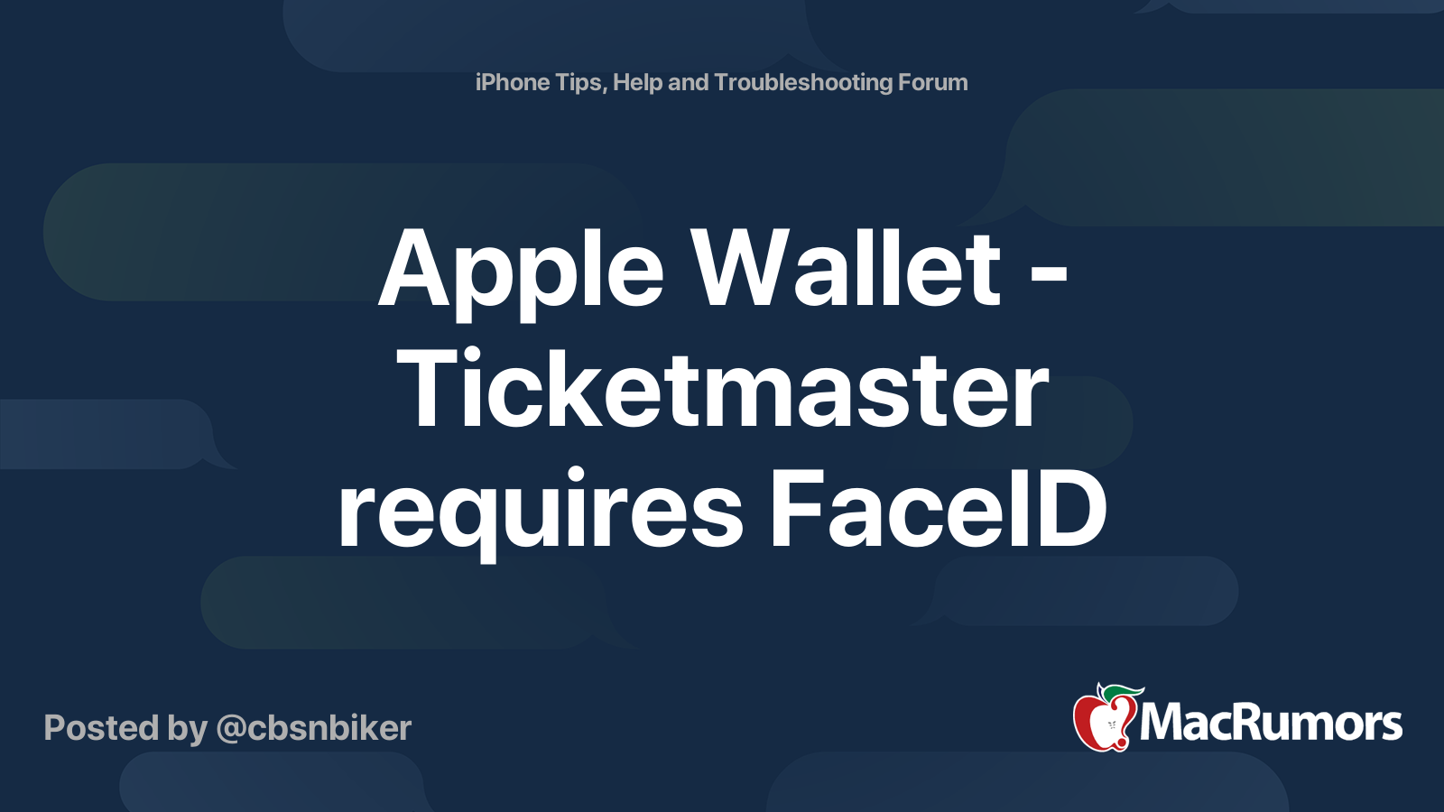 ticketmaster requires face id for apple wallet