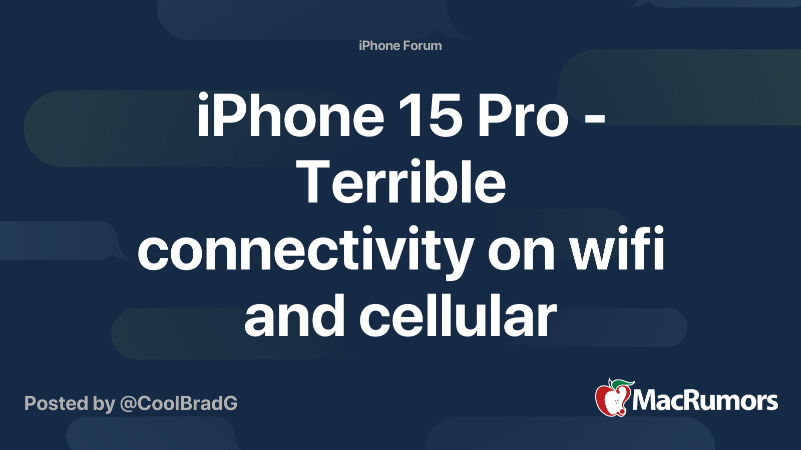 iphone 15 pro max cellular network connectivity