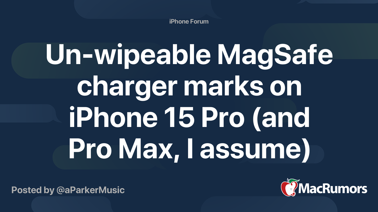 magsafe charger not working iphone 15 pro max