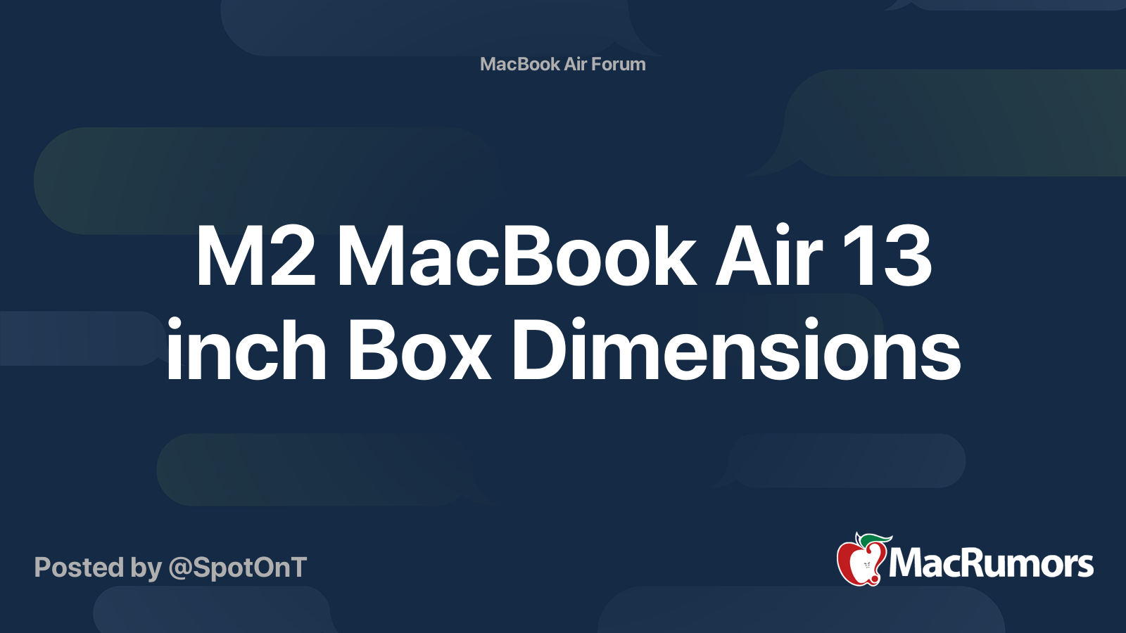 mac air 13 pouces dimensions